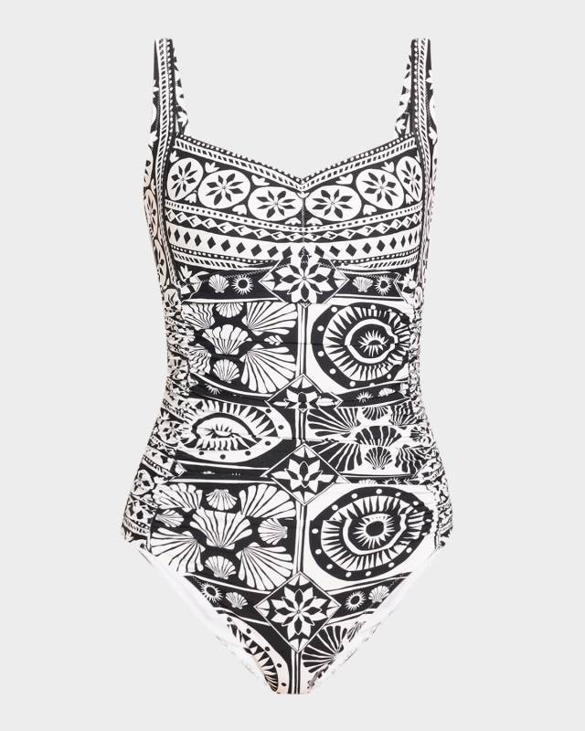 Marysol Sweetheart Ruched One-Piece Swimsuit